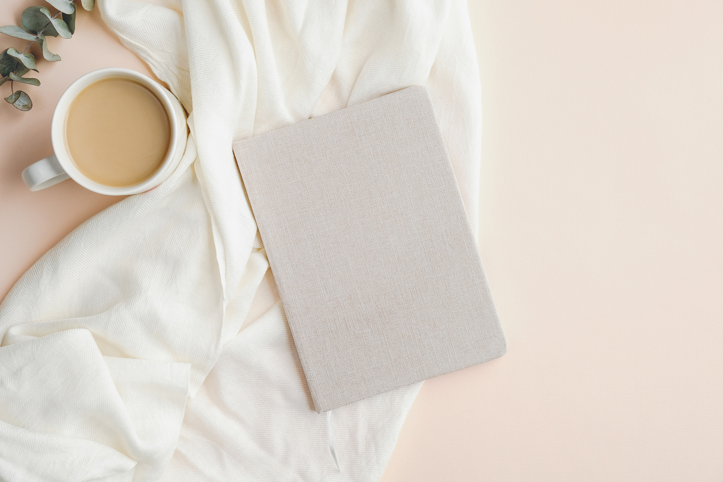 A Notebook with Coffee